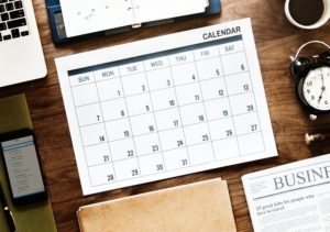 calendar for holidays for 2019